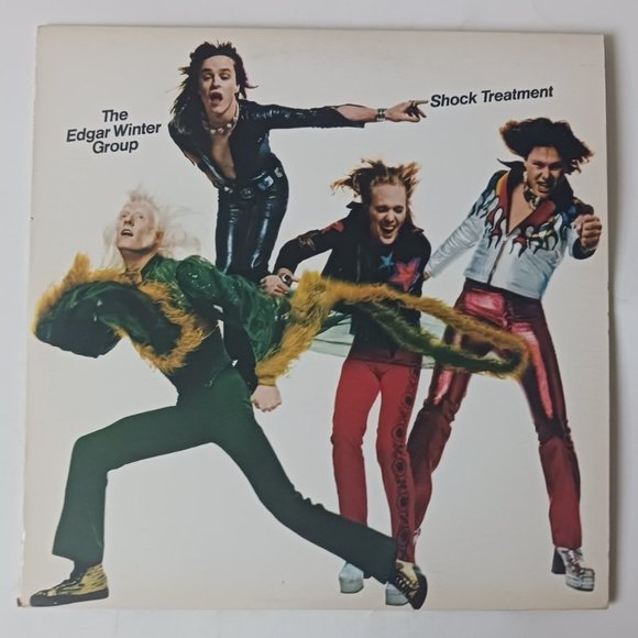 Vintage The Edgar Winter Group Shock Treatment vinyl record 1974 first pressing - Picture 2 of 11